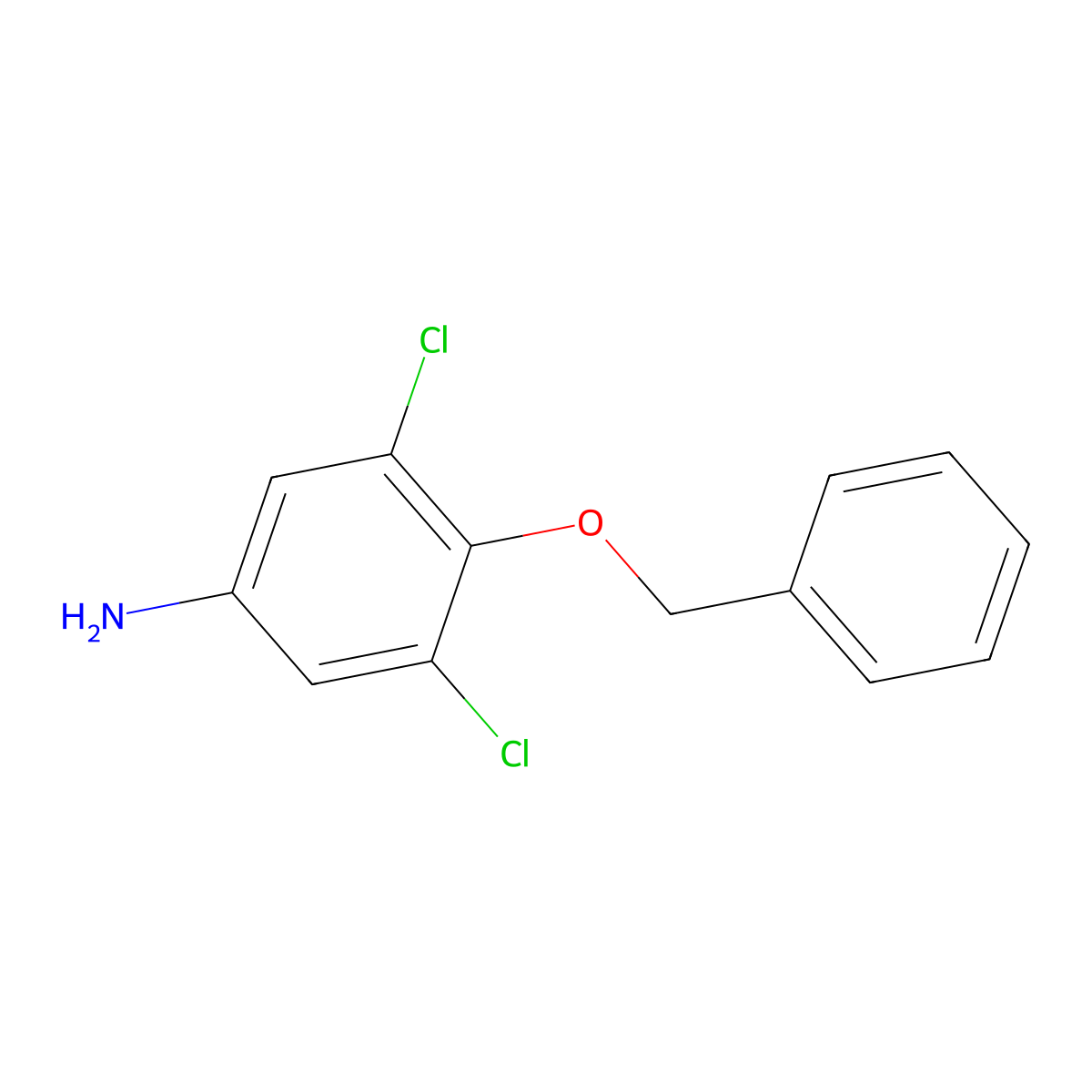 4-(Benzyloxy)-3,5-dichloroaniline molecular structure, CAS 848133-04-0