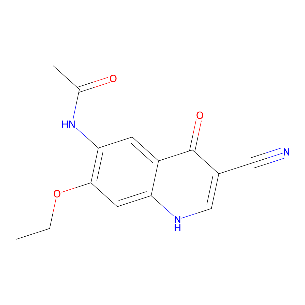 N-(3-Cyano-7-ethoxy-4-hydroxyquinolin-6-yl)acetamide molecular structure, CAS 848133-75-5
