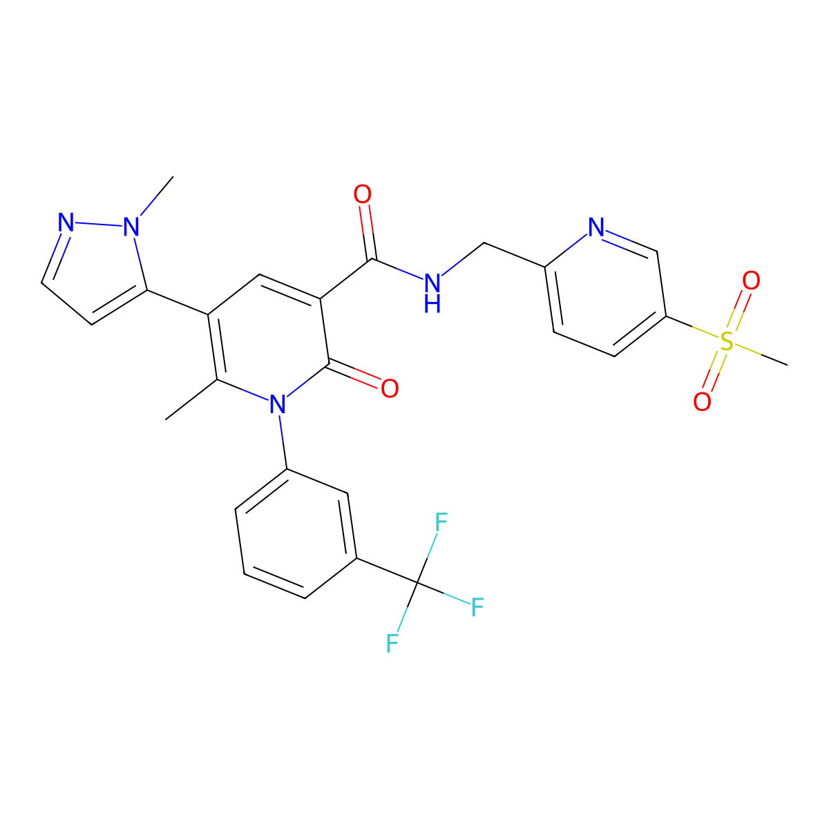 Alvelestat molecular structure, CAS 848141-11-7