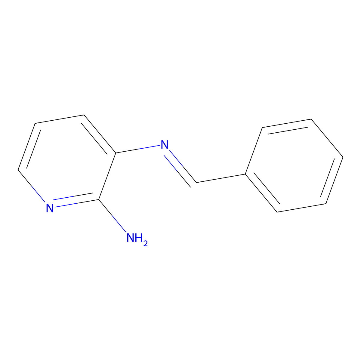 N~3~-[(1E)-phenylmethylene]pyridine-2,3-diamine molecular structure, CAS 848142-03-0