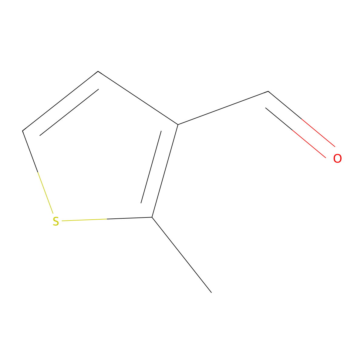2-Methylthiophene-3-carbaldehyde molecular structure, CAS 84815-20-3
