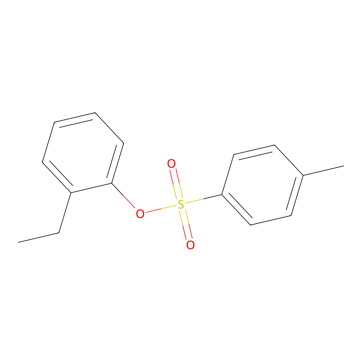 2-Ethylphenyl 4-methylbenzene-1-sulfonate molecular structure, CAS 848170-57-0