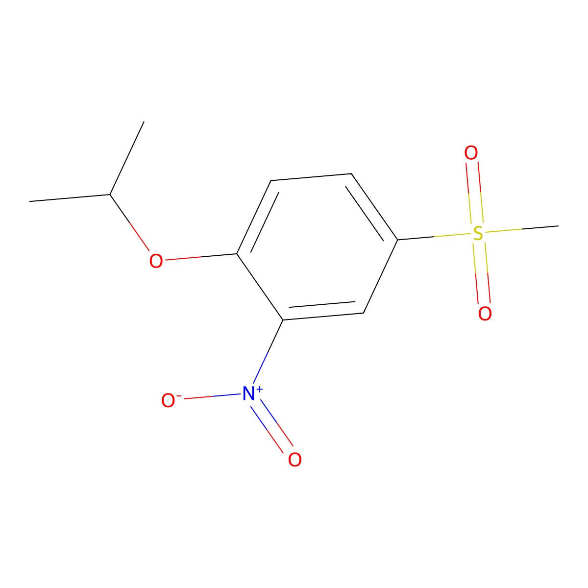 4-Methanesulfonyl-2-nitro-1-(propan-2-yloxy)benzene molecular structure, CAS 848178-51-8