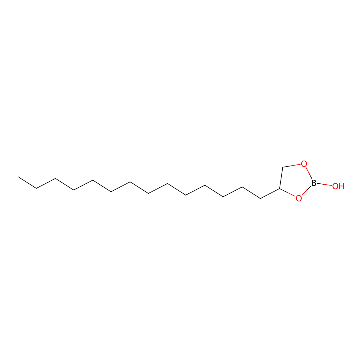 1,3,2-Dioxaborolane, 2-hydroxy-4-tetradecyl- molecular structure, CAS 84819-41-0