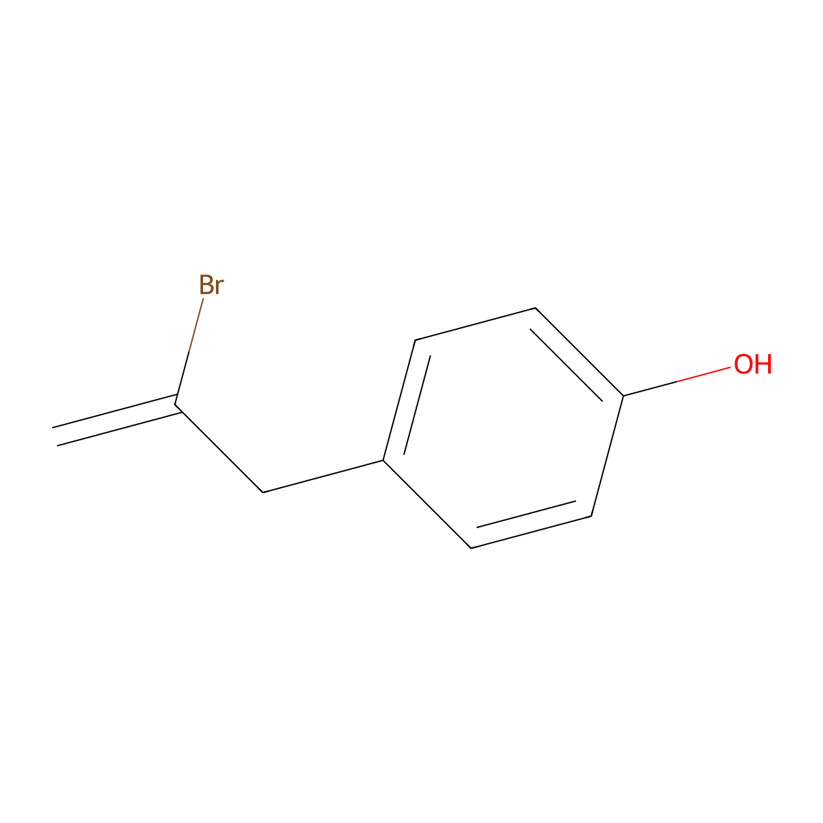 4-(2-Bromoprop-2-en-1-yl)phenol molecular structure, CAS 84819-88-5