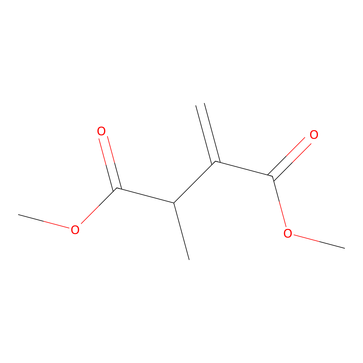 1,4-Dimethyl 2-methyl-3-methylidenebutanedioate molecular structure, CAS 84819-91-0