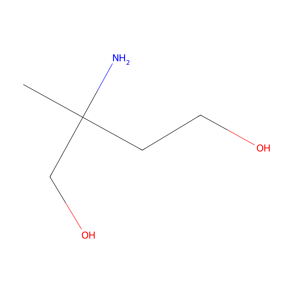 2-Amino-2-methylbutane-1,4-diol molecular structure, CAS 84820-72-4