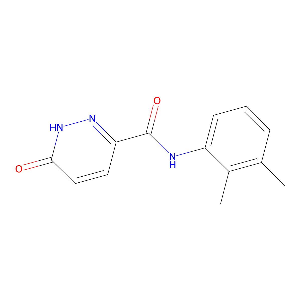 N-(2,3-dimethylphenyl)-6-oxo-1,6-dihydropyridazine-3-carboxamide molecular structure, CAS 848212-79-3