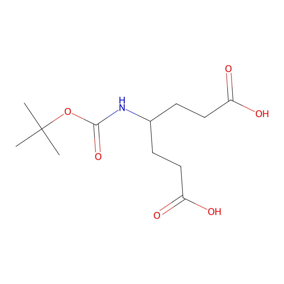 4-(N-Boc-amino)-1,6-heptanedioic acid molecular structure, CAS 848242-88-6