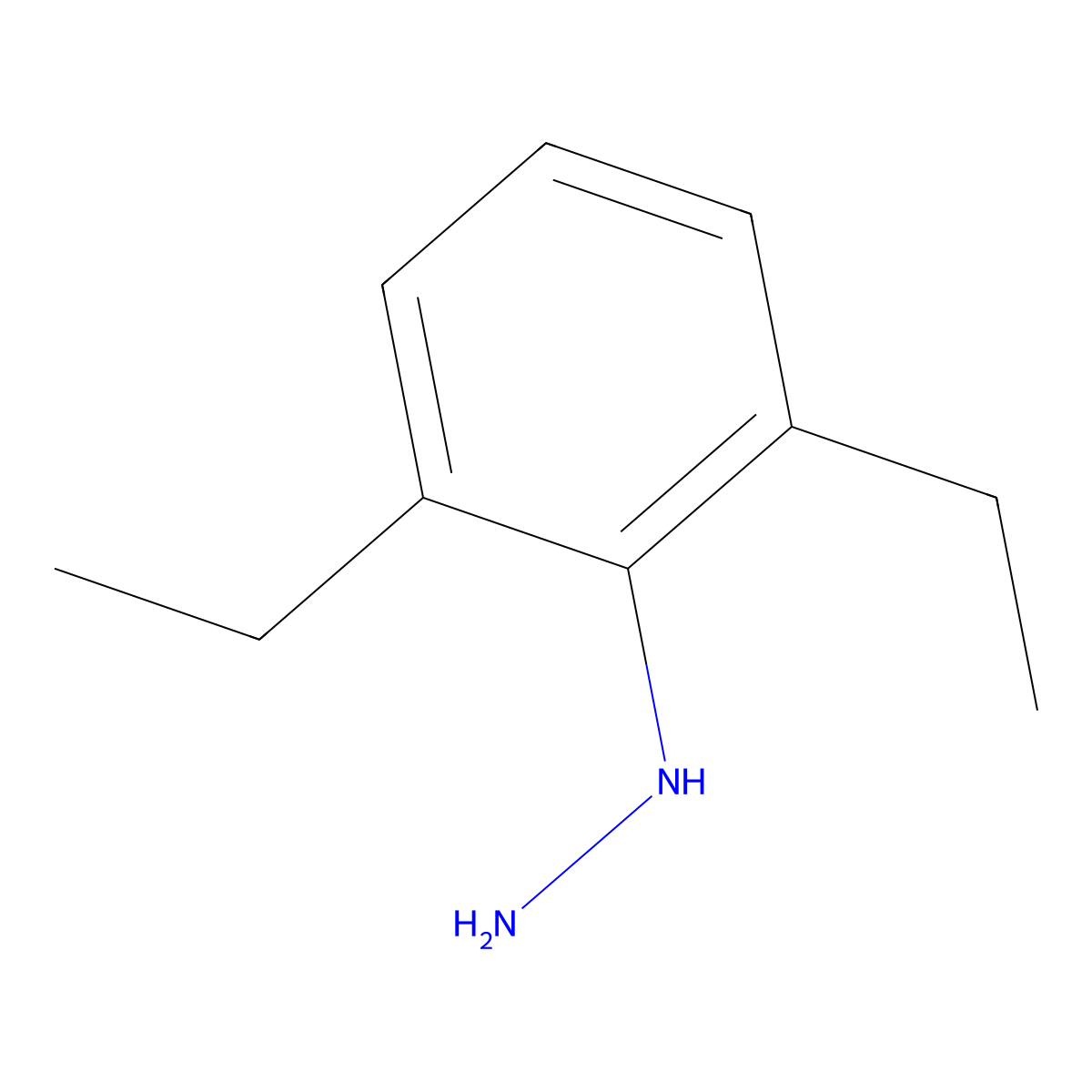 (2,6-Diethylphenyl)hydrazine molecular structure, CAS 84828-07-9