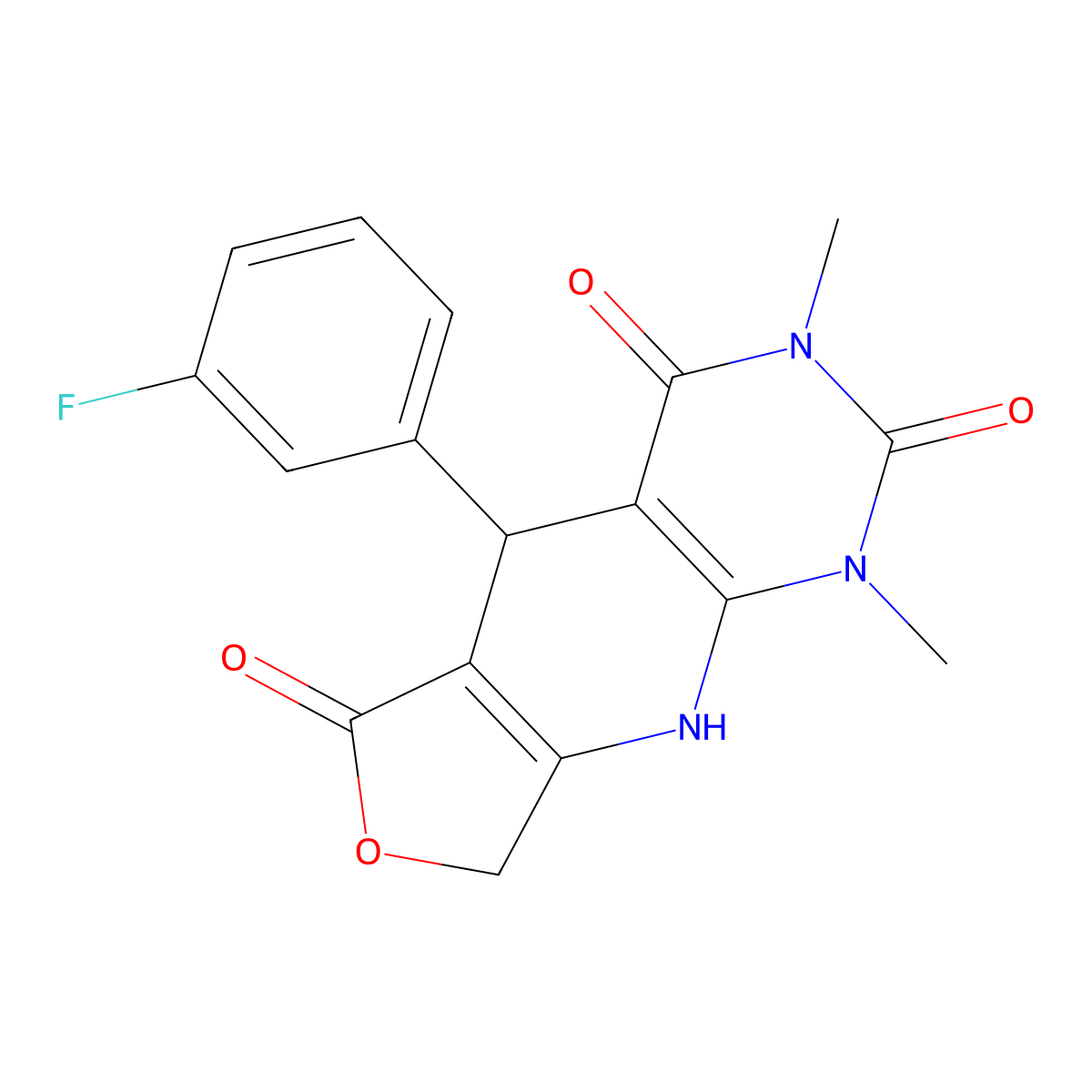 8-(3-Fluorophenyl)-11,13-dimethyl-5-oxa-2,11,13-triazatricyclo[7.4.0.0^{3,7}]trideca-1(9),3(7)-diene-6,10,12-trione molecular structure, CAS 848289-92-9