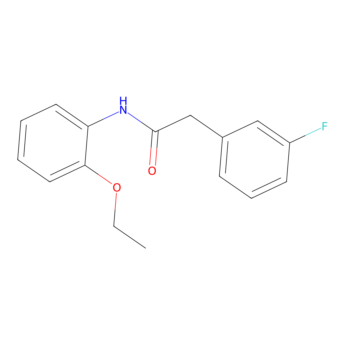 N-(2-ethoxyphenyl)-2-(3-fluorophenyl)acetamide molecular structure, CAS 848295-54-5
