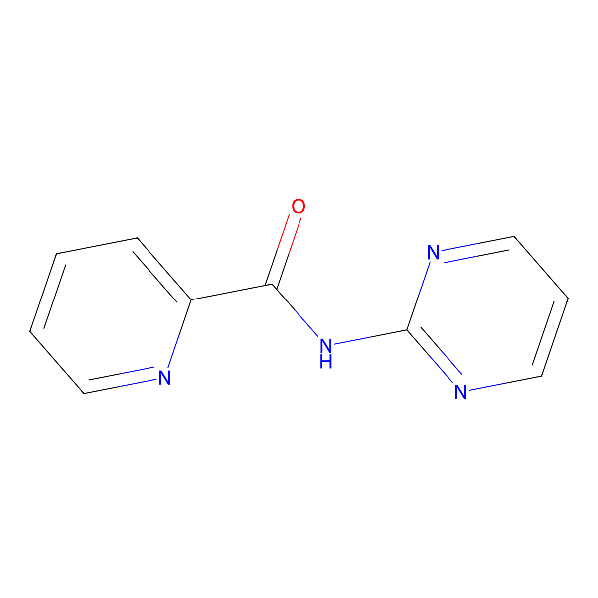 N-(Pyrimidin-2-yl)picolinamide molecular structure, CAS 848308-21-4