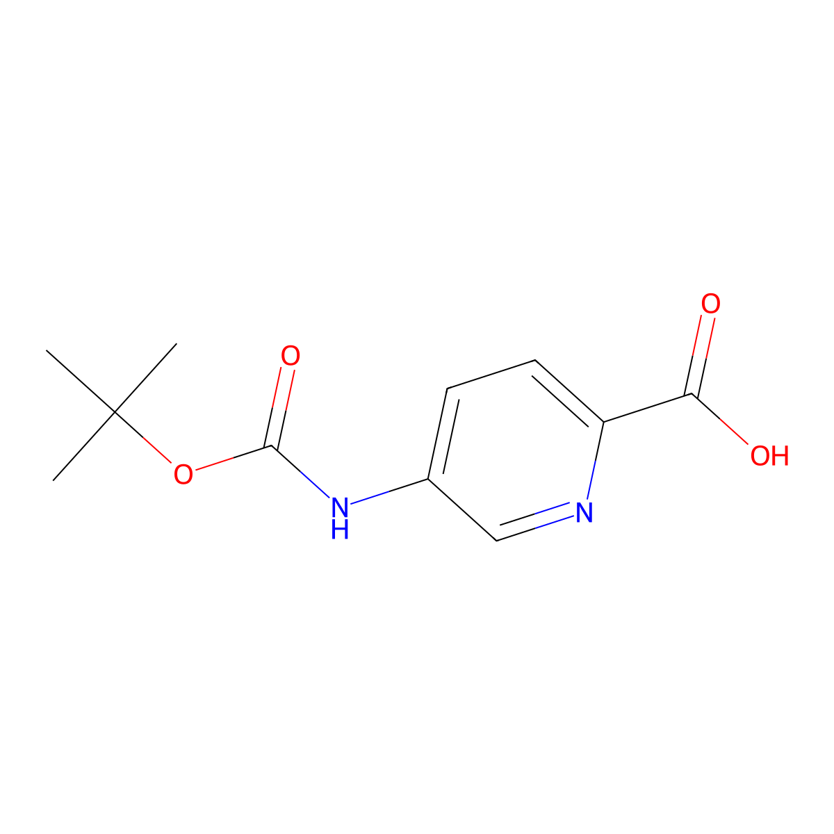 5-{[(Tert-butoxy)carbonyl]amino}pyridine-2-carboxylic acid molecular structure, CAS 848308-47-4