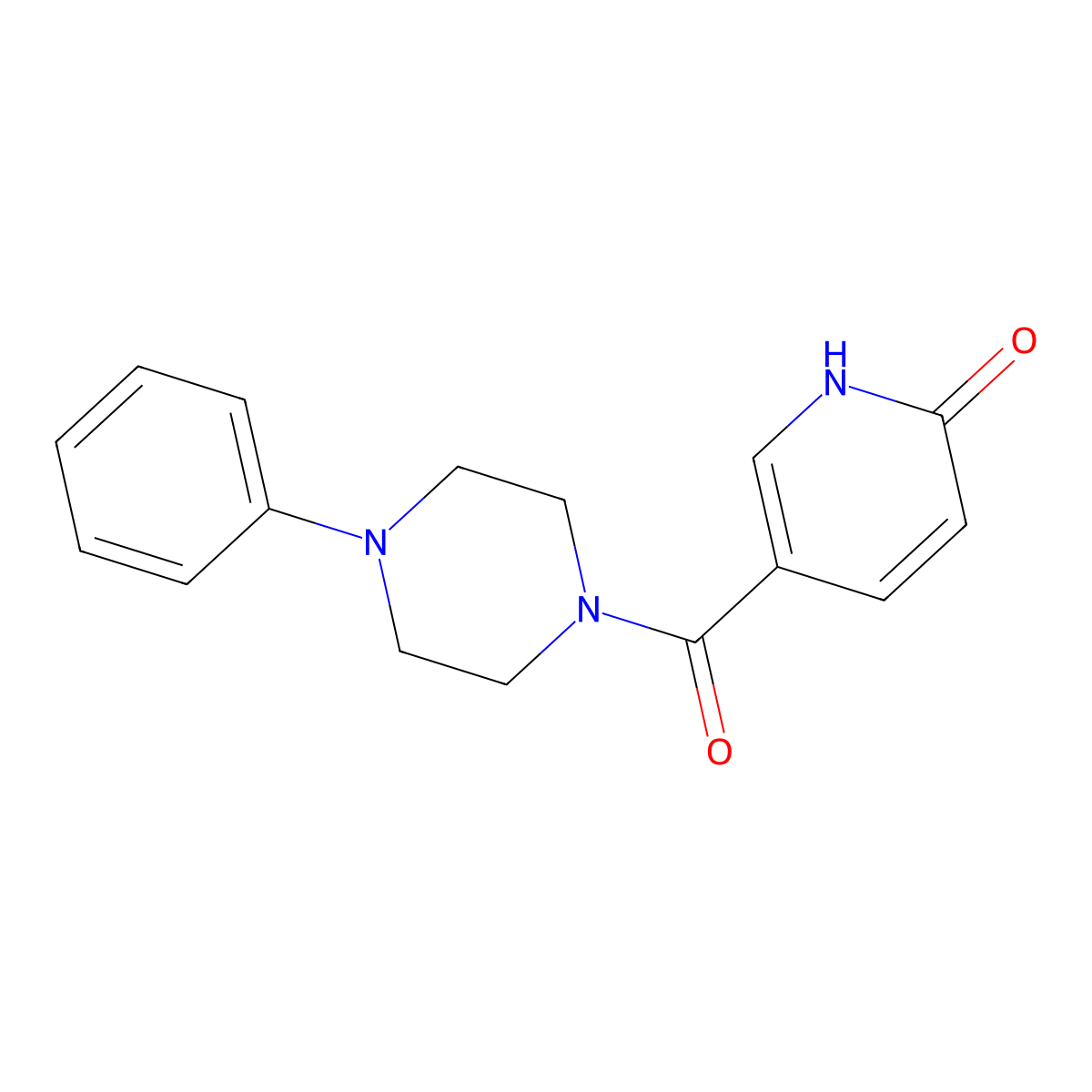 5-(4-Phenylpiperazine-1-carbonyl)pyridin-2-ol molecular structure, CAS 848315-48-0