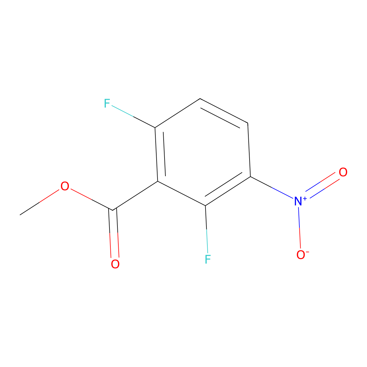 Methyl 2,6-Difluoro-3-nitrobenzoate molecular structure, CAS 84832-01-9