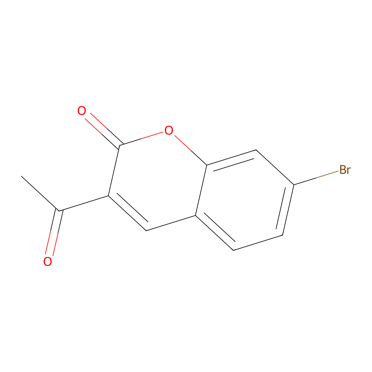 3-Acetyl-7-bromochromen-2-one molecular structure, CAS 848322-75-8