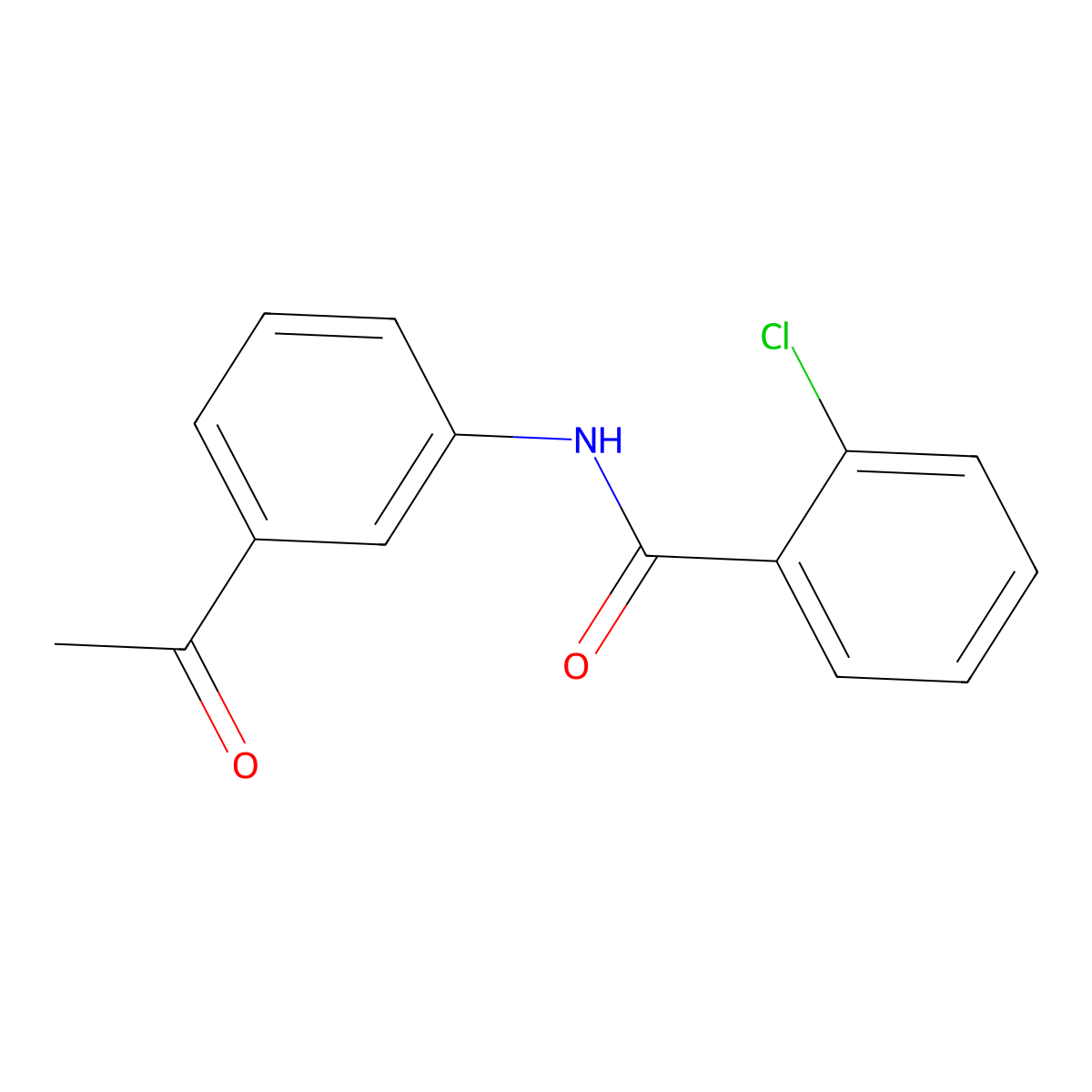 N-(3-acetylphenyl)-2-chlorobenzamide molecular structure, CAS 84833-19-2
