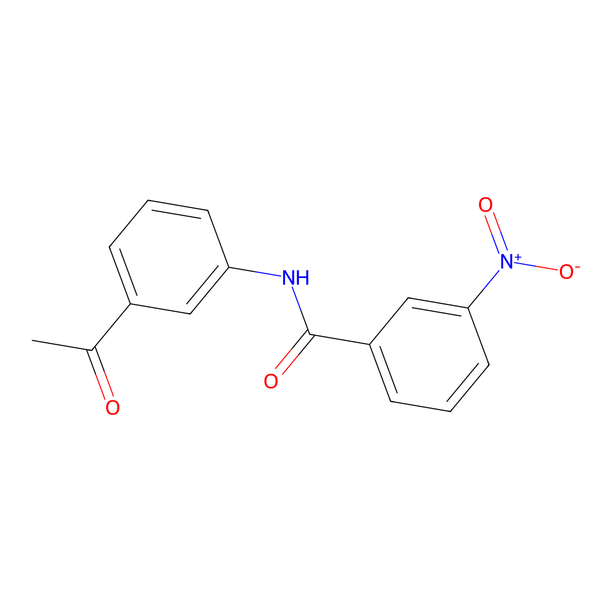 N-(3-acetylphenyl)-3-nitrobenzamide molecular structure, CAS 84833-20-5