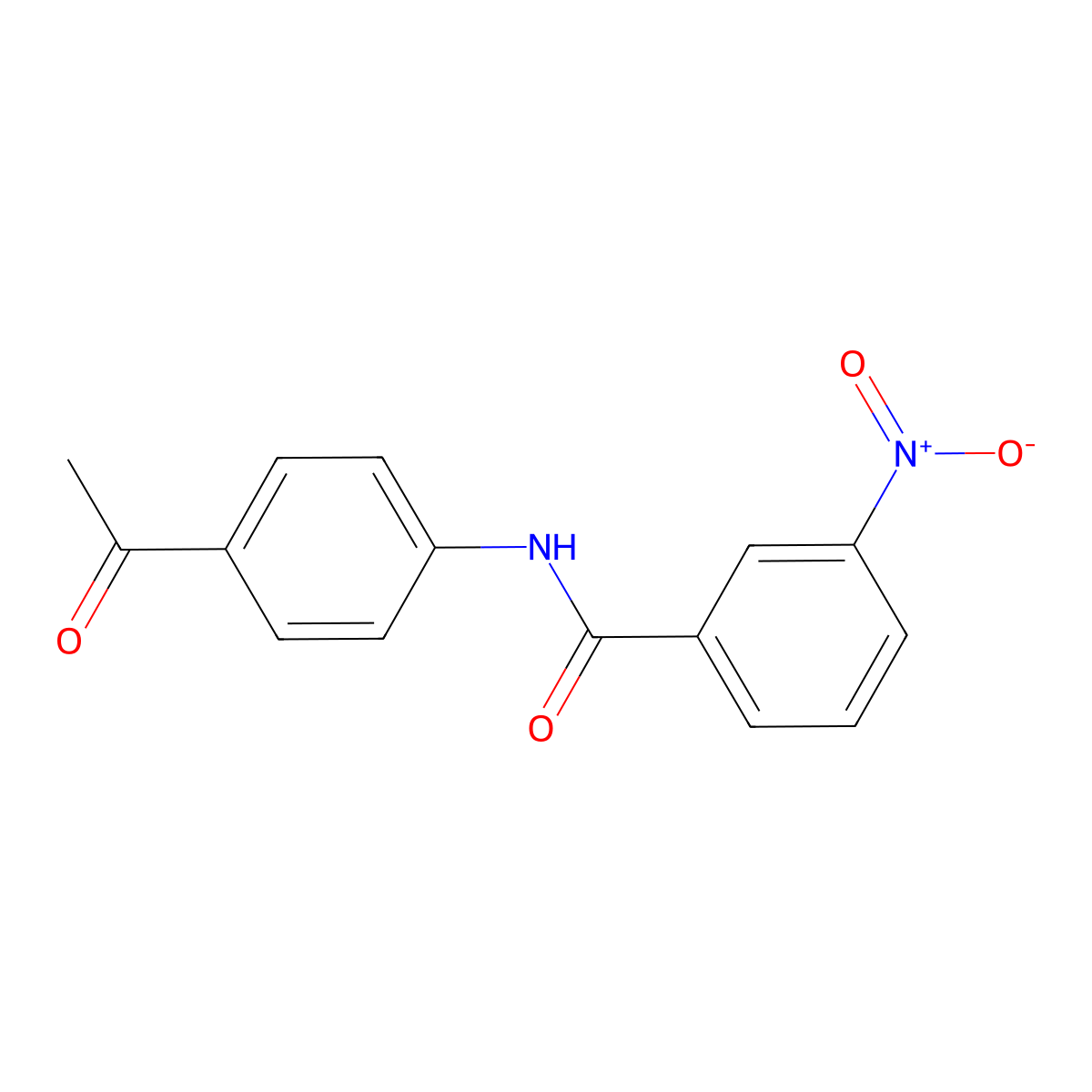 N-(4-acetylphenyl)-3-nitrobenzamide molecular structure, CAS 84833-23-8