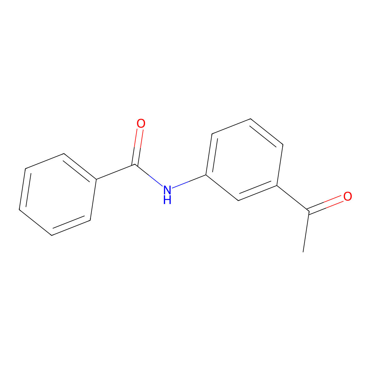N-(3-acetylphenyl)benzamide molecular structure, CAS 84833-25-0