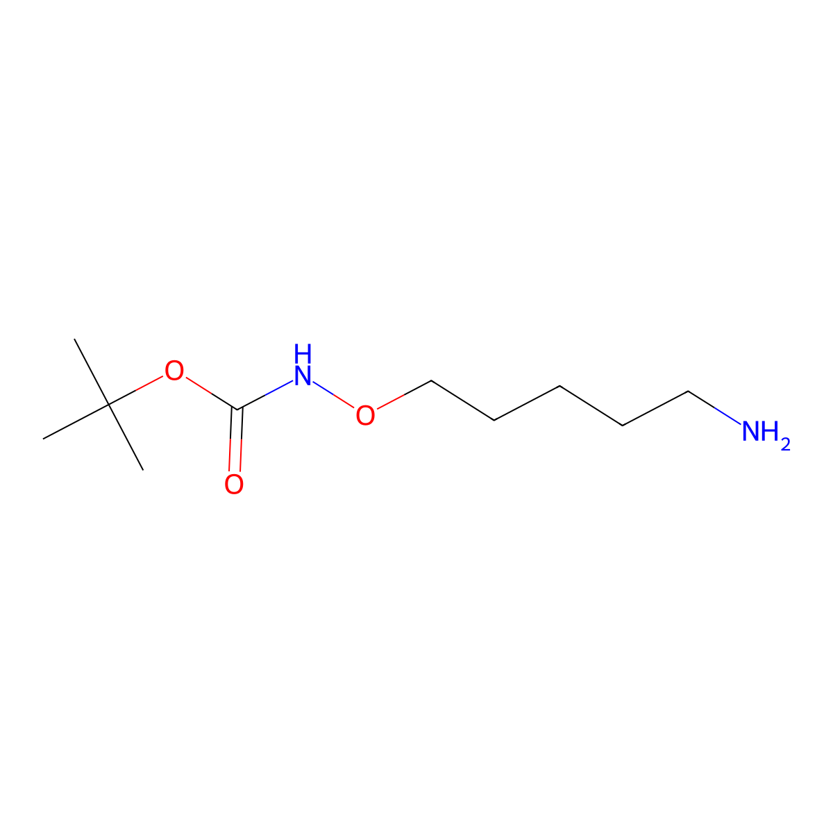 t-Boc-Aminooxy-pentane-amine molecular structure, CAS 848349-01-9
