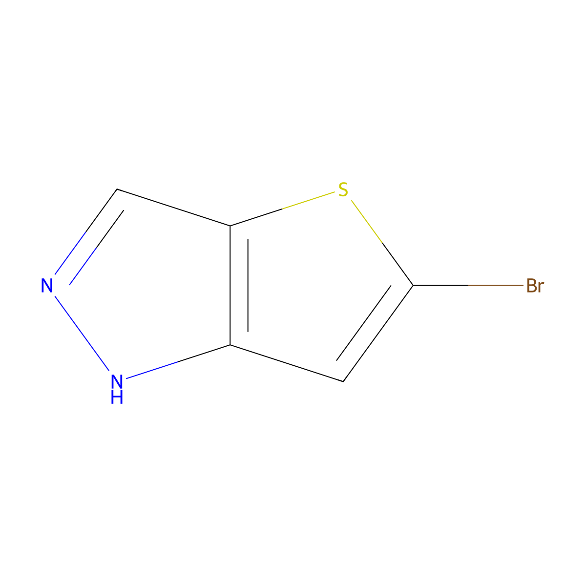 5-bromo-1H-thieno[3,2-c]pyrazole molecular structure, CAS 848357-83-5
