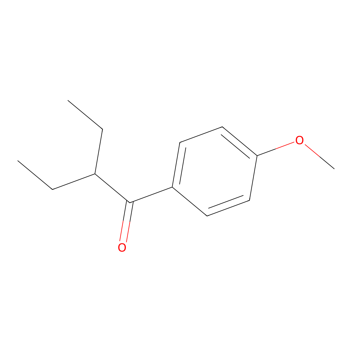 2-Ethyl-1-(4-methoxyphenyl)butan-1-one molecular structure, CAS 84836-32-8