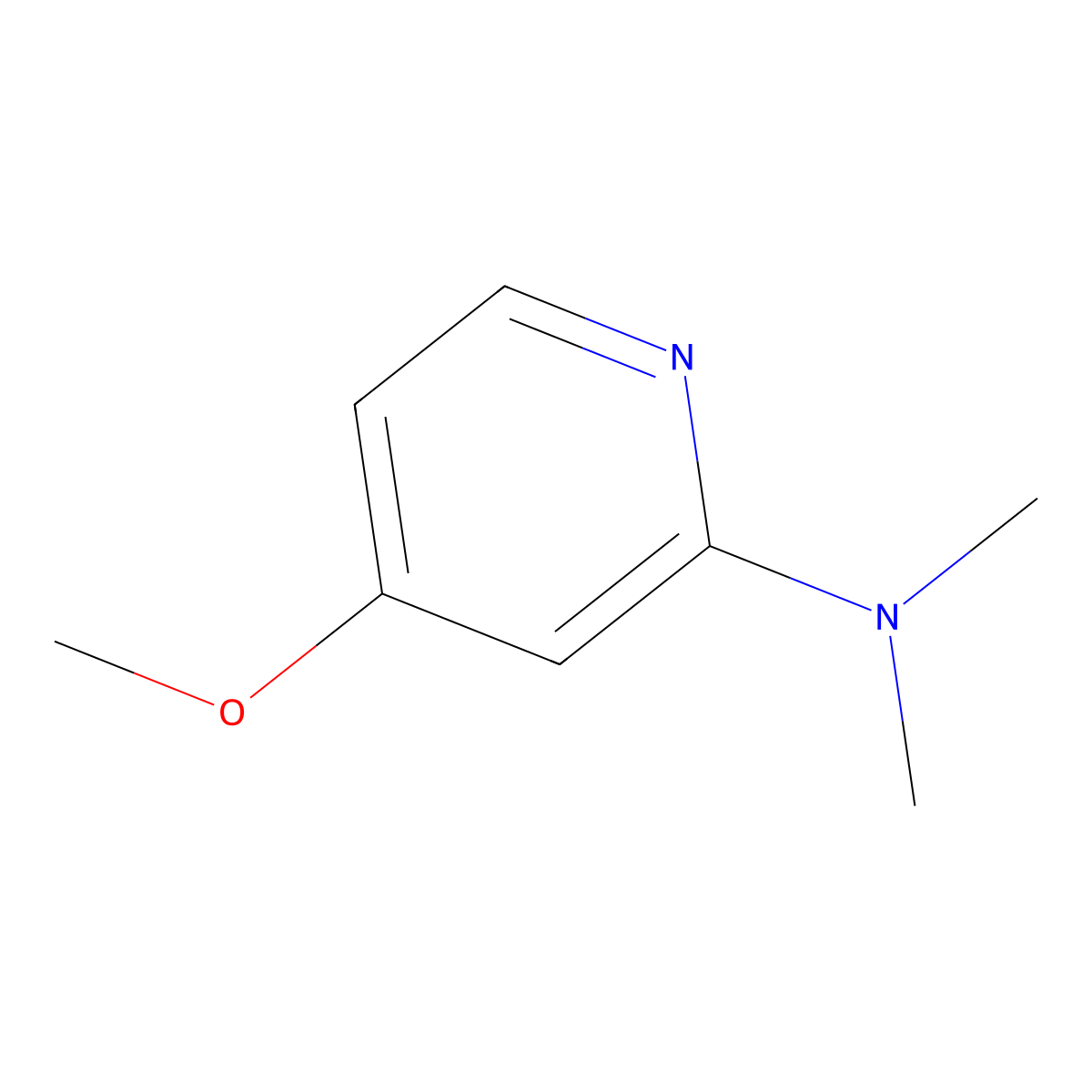 (4-Methoxypyridin-2-yl)dimethylamine molecular structure, CAS 848360-76-9