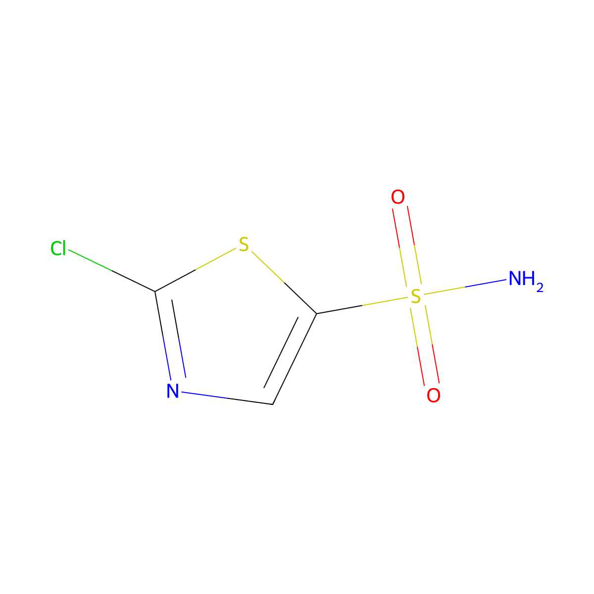 2-Chloro-1,3-thiazole-5-sulfonamide molecular structure, CAS 848362-00-5