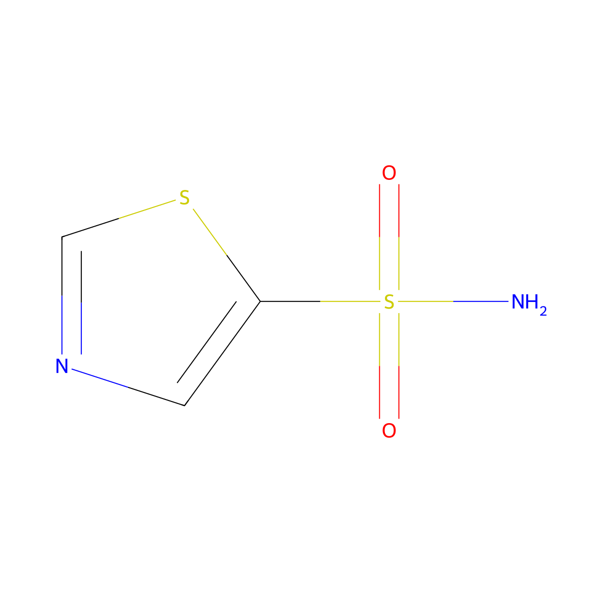 1,3-Thiazole-5-sulfonamide molecular structure, CAS 848362-05-0