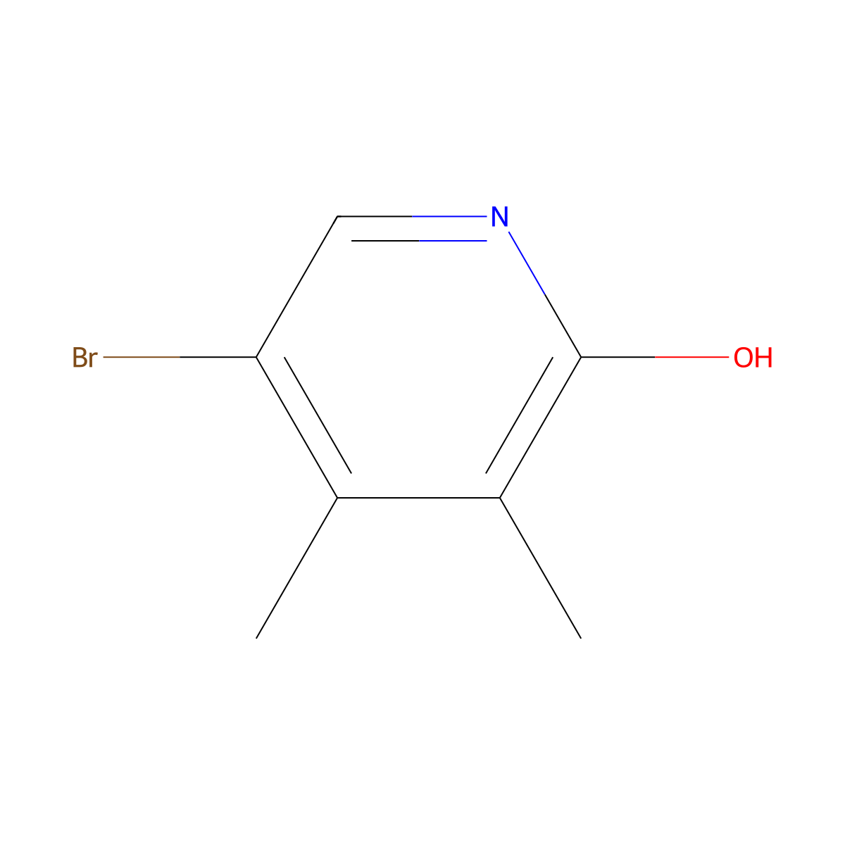 5-Bromo-3,4-dimethylpyridin-2(1H)-one molecular structure, CAS 848365-77-5