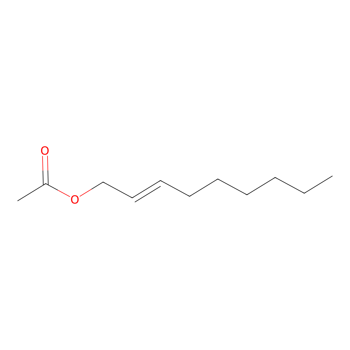Non-2-enyl acetate molecular structure, CAS 84838-75-5
