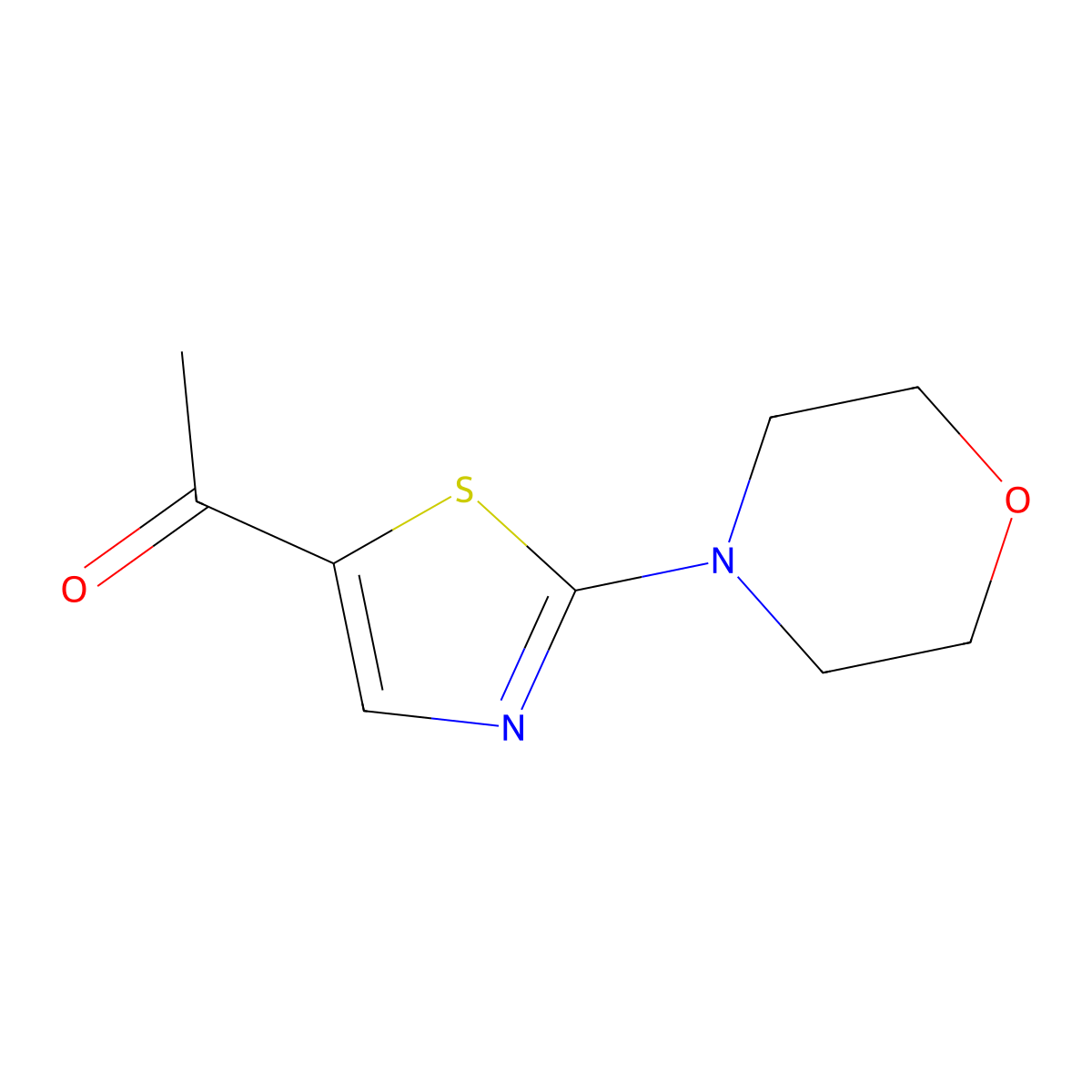 1-[2-(Morpholin-4-yl)-1,3-thiazol-5-yl]ethan-1-one molecular structure, CAS 84839-77-0