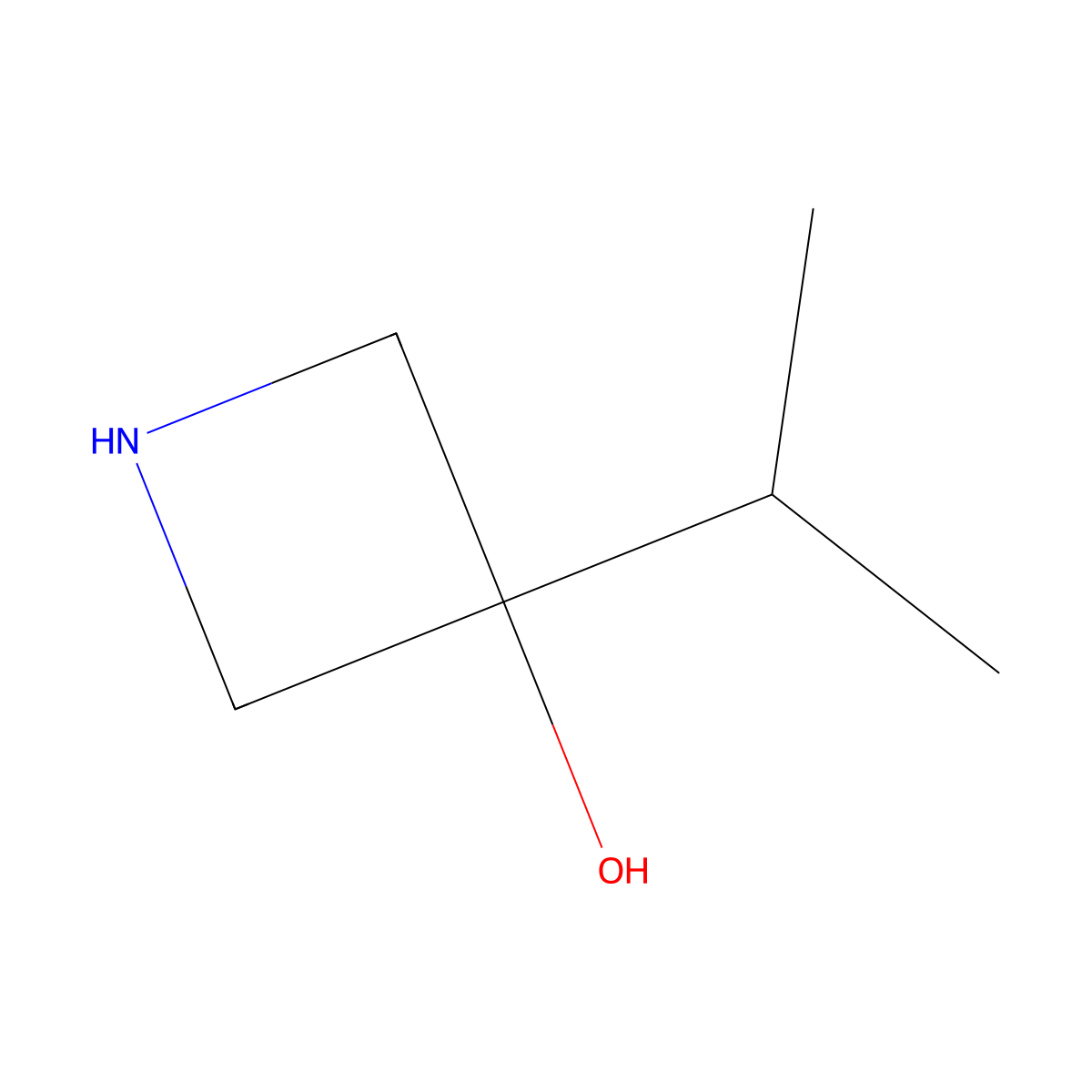 3-Isopropylazetidin-3-ol molecular structure, CAS 848392-22-3