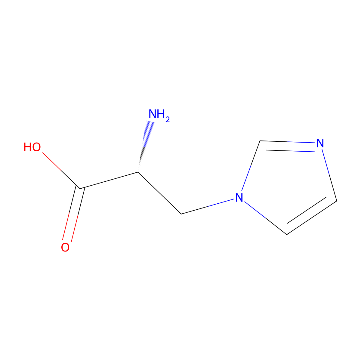 3-(1H-Imidazol-1-yl)-D-alanine molecular structure, CAS 848396-10-1