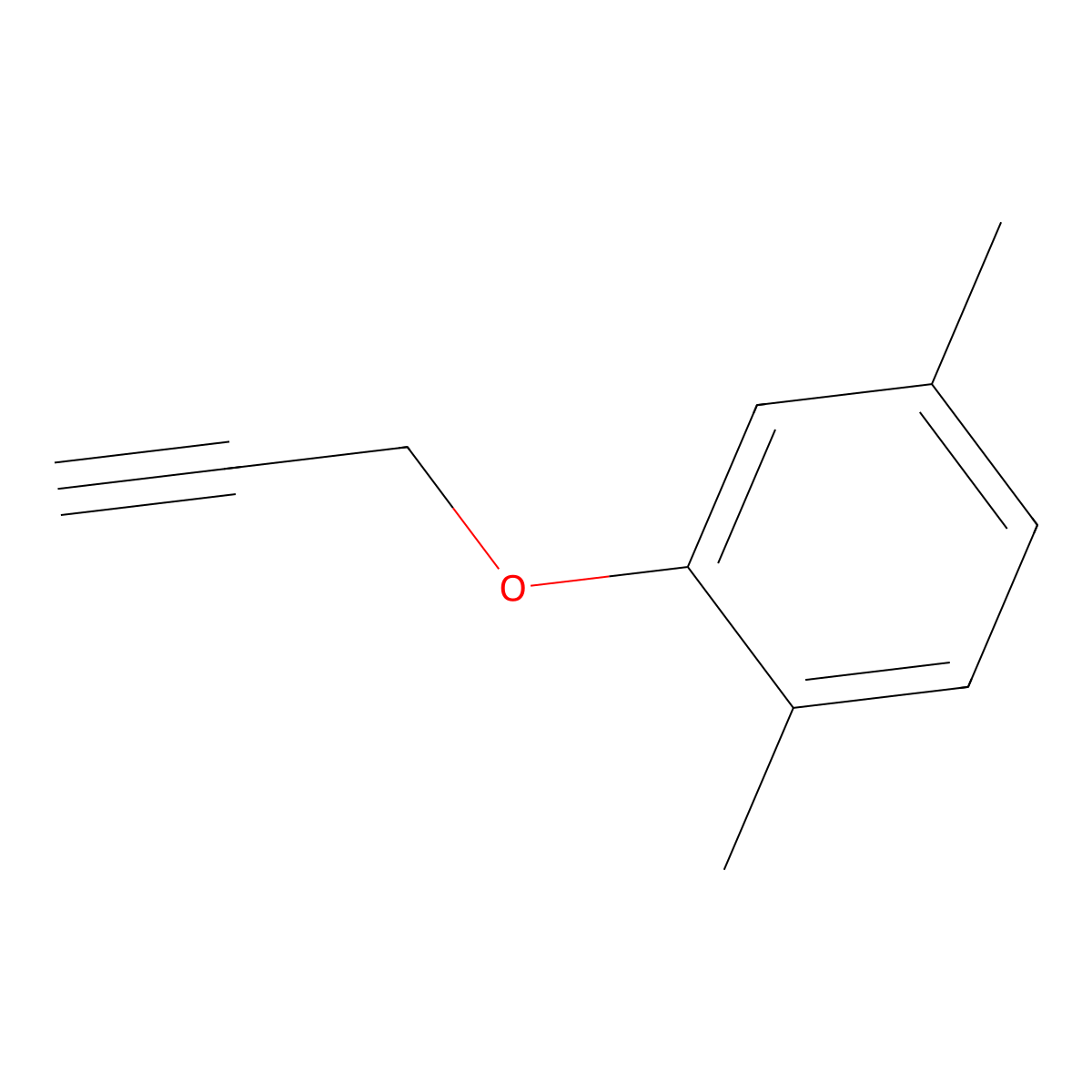 1,4-Dimethyl-2-(prop-2-yn-1-yloxy)benzene molecular structure, CAS 84840-04-0