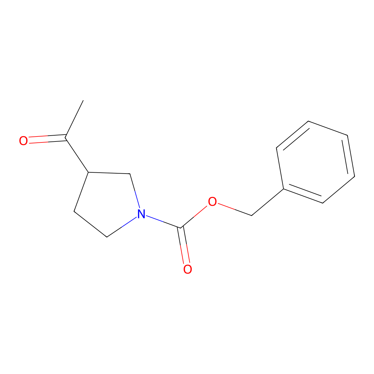 Benzyl 3-acetylpyrrolidine-1-carboxylate molecular structure, CAS 848413-78-5