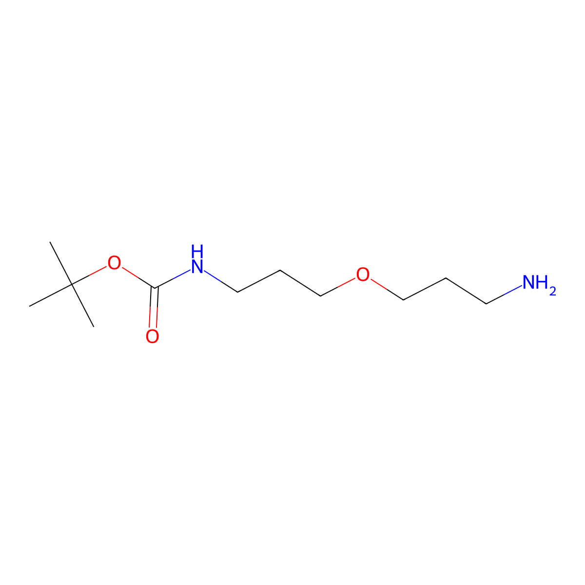 Tert-butyl (3-(3-aminopropoxy)propyl)carbamate molecular structure, CAS 848419-01-2