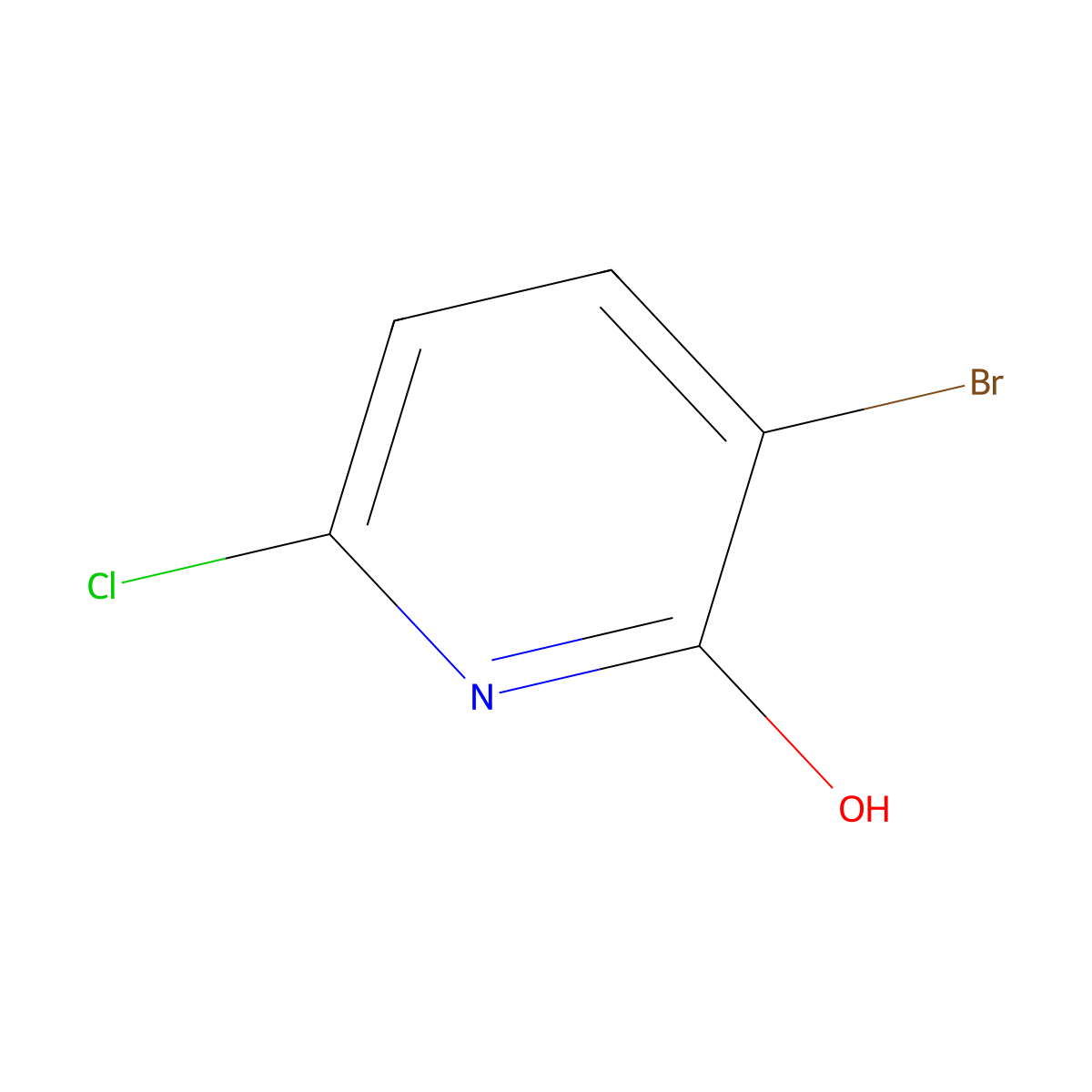 3-Bromo-6-chloropyridin-2(1H)-one molecular structure, CAS 848423-85-8
