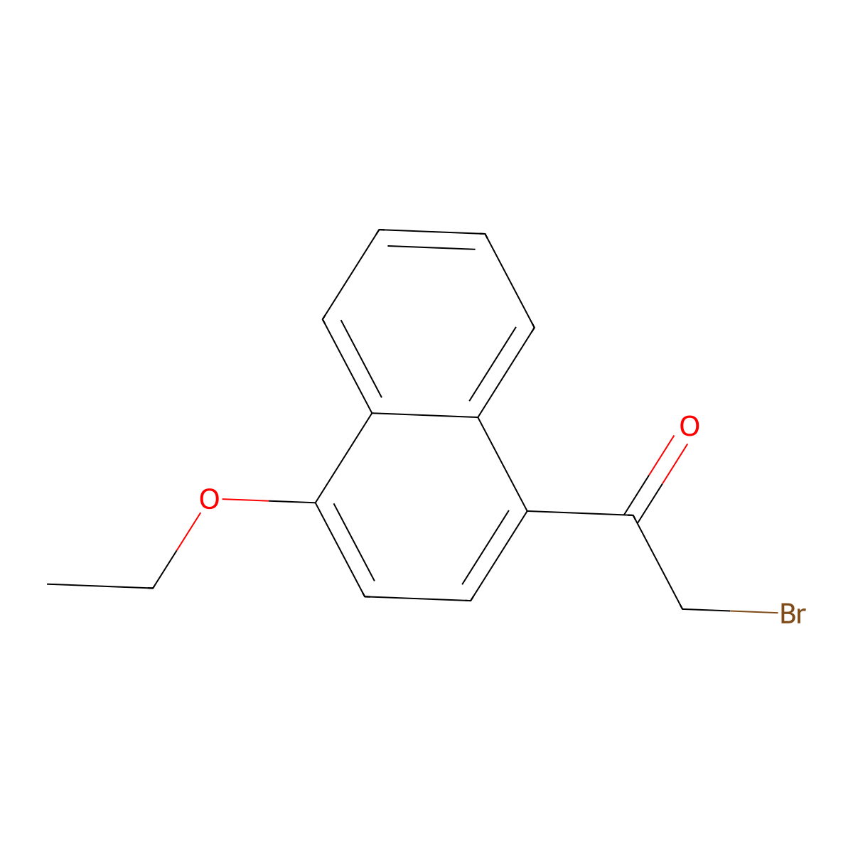 2-Bromo-1-(4-ethoxynaphthalen-1-yl)ethan-1-one molecular structure, CAS 848476-01-7