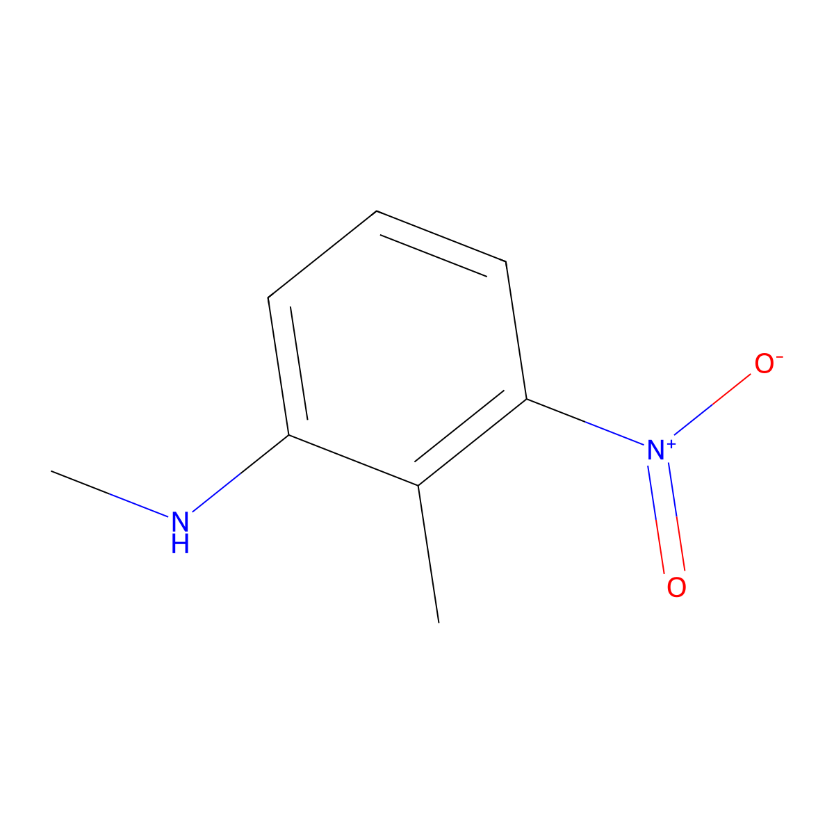 N,2-Dimethyl-3-nitrobenzenamine molecular structure, CAS 848480-17-1