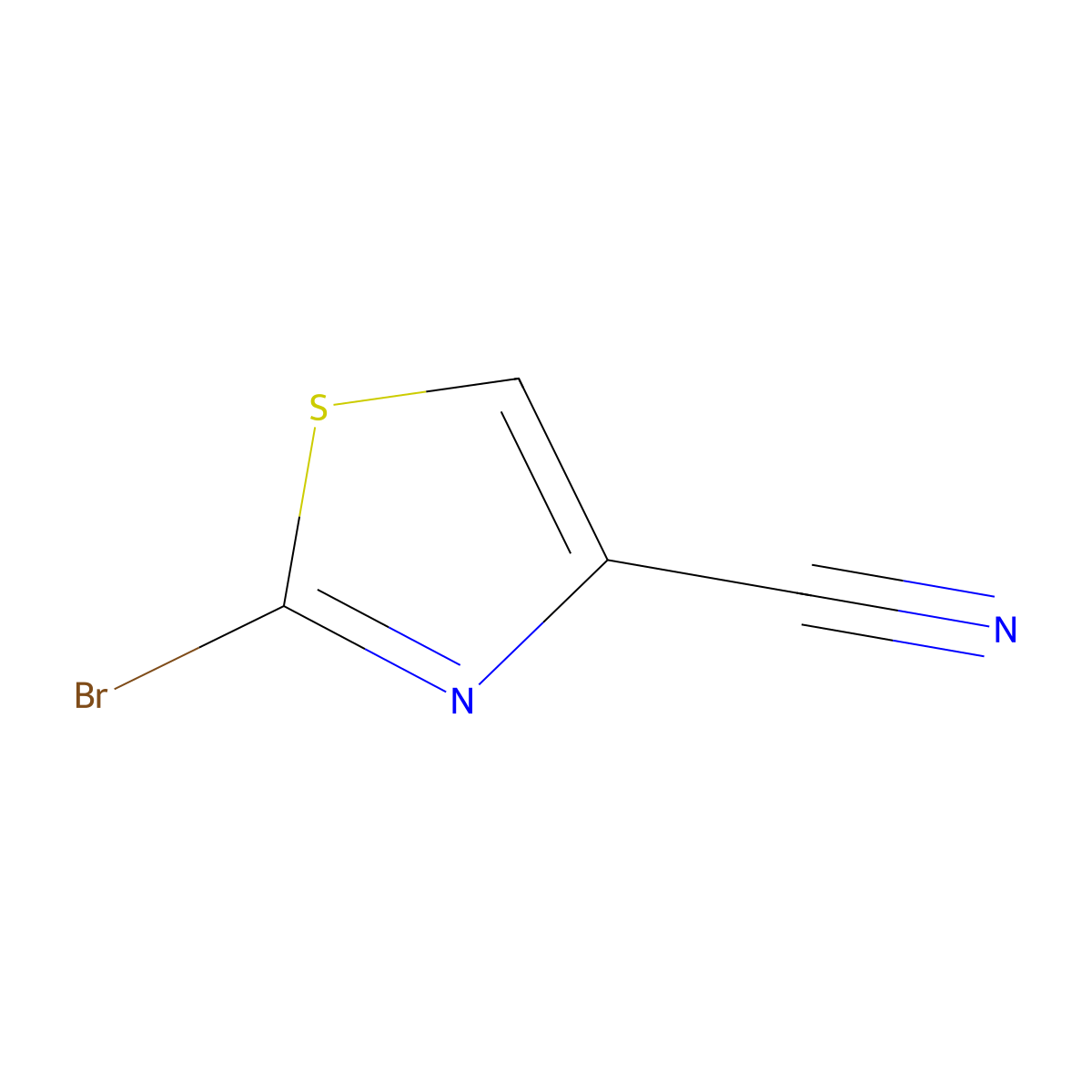 2-Bromo-4-cyanothiazole molecular structure, CAS 848501-90-6