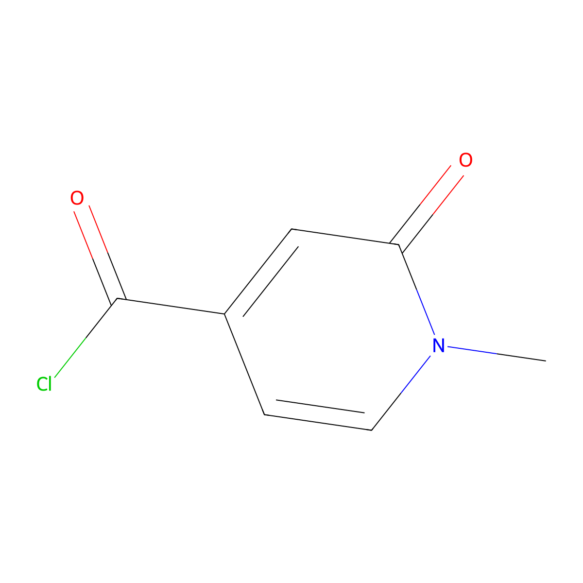 1-Methyl-2-oxo-1,2-dihydropyridine-4-carbonyl chloride molecular structure, CAS 84853-99-6