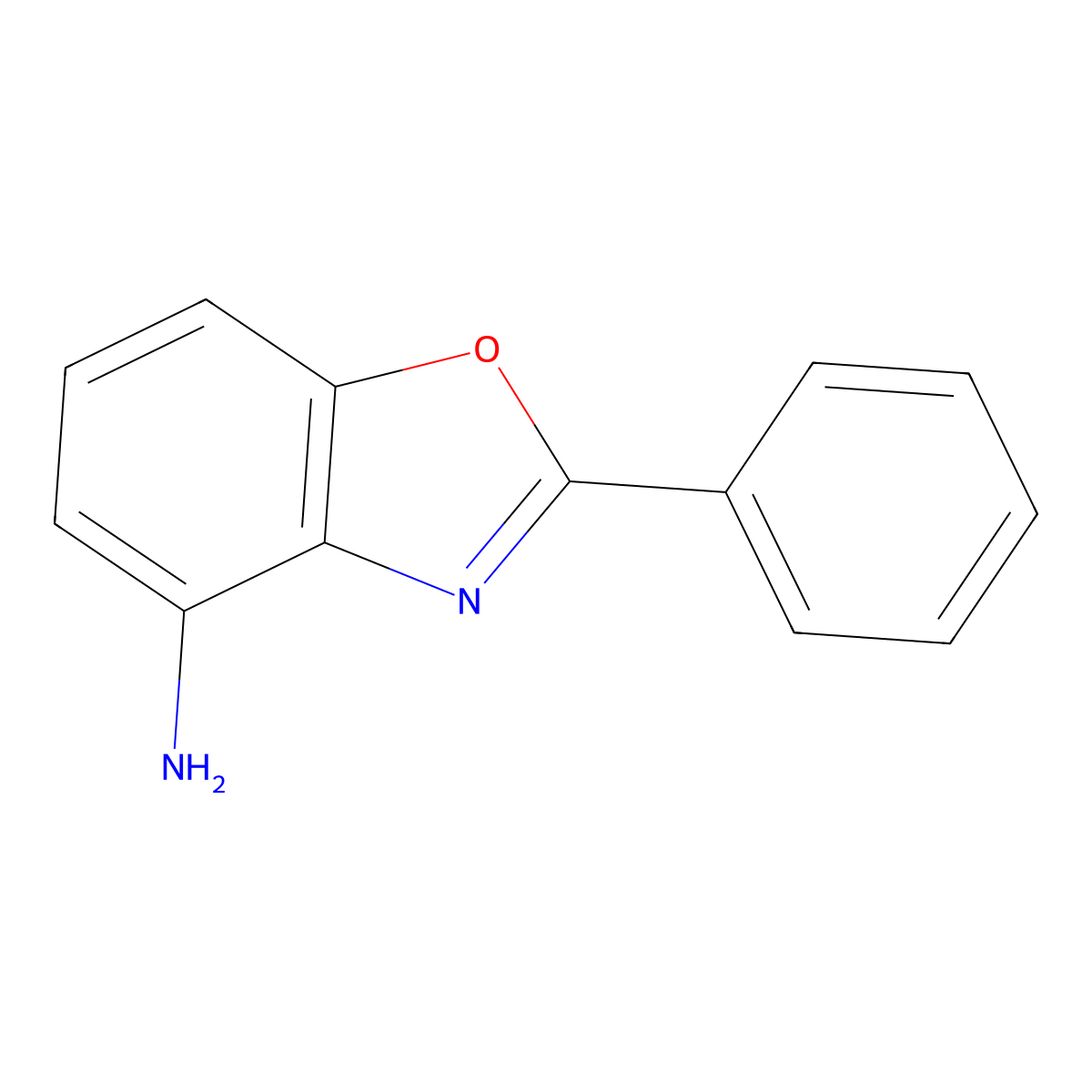 2-Phenyl-benzooxazol-4-ylamine molecular structure, CAS 848564-71-6