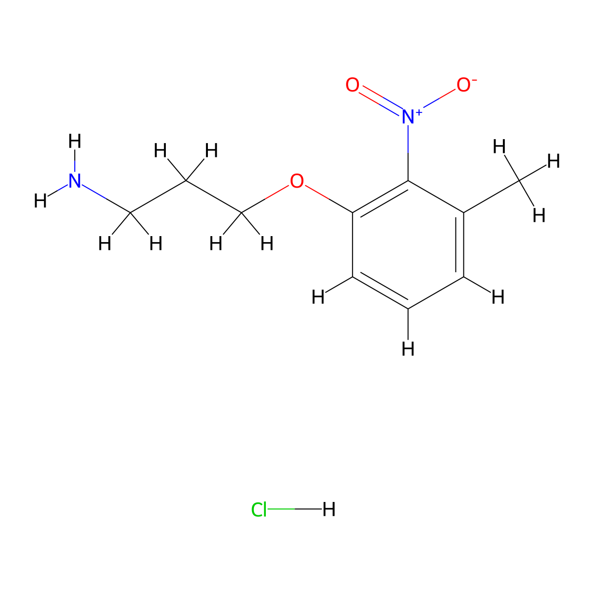 3-(3-Methyl-2-nitrophenoxy)propan-1-amine hydrochloride molecular structure, CAS 848589-50-4