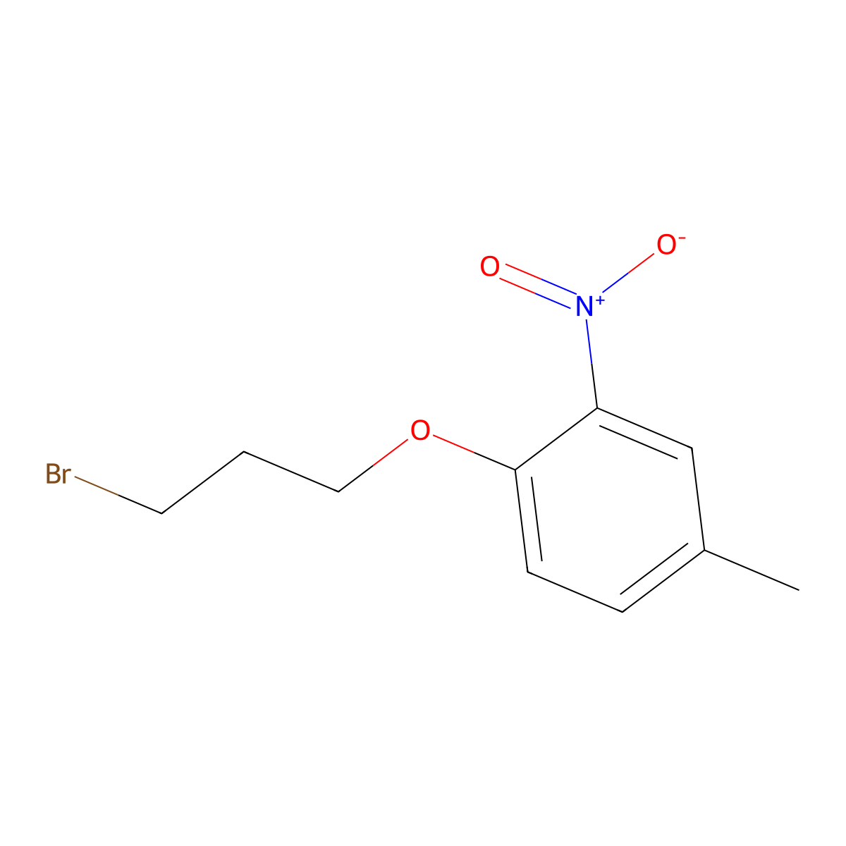 1-(3-Bromopropoxy)-4-methyl-2-nitrobenzene molecular structure, CAS 848589-62-8