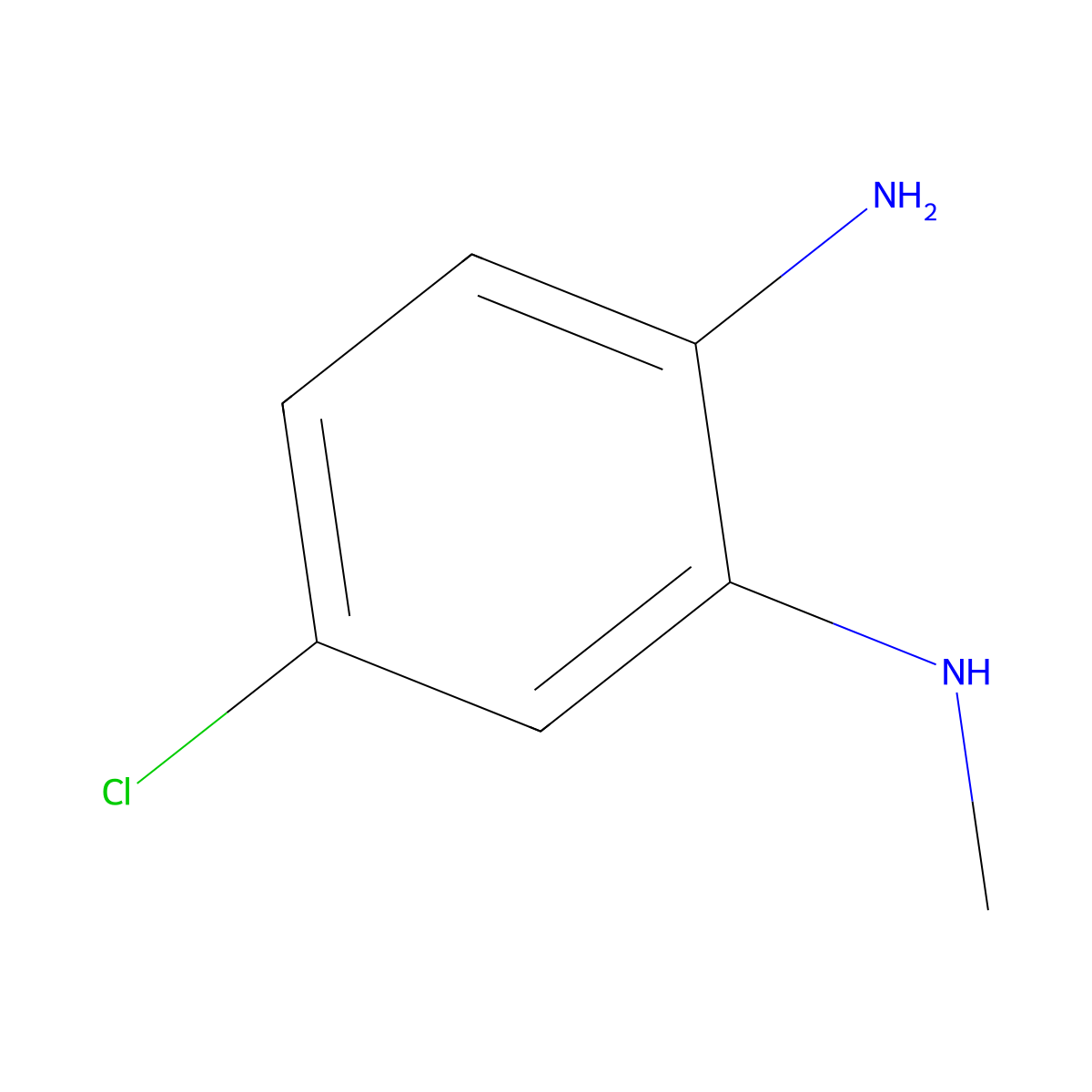 5-chloro-N1-methylbenzene-1,2-diamine molecular structure, CAS 84859-27-8