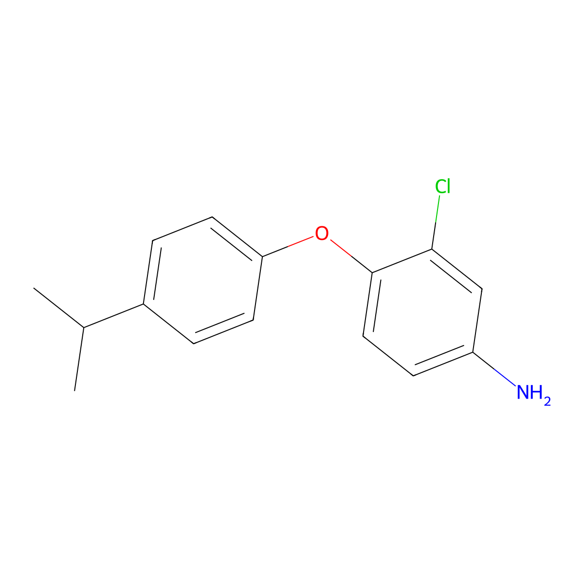 3-Chloro-4-(4-isopropylphenoxy)aniline molecular structure, CAS 84859-93-8