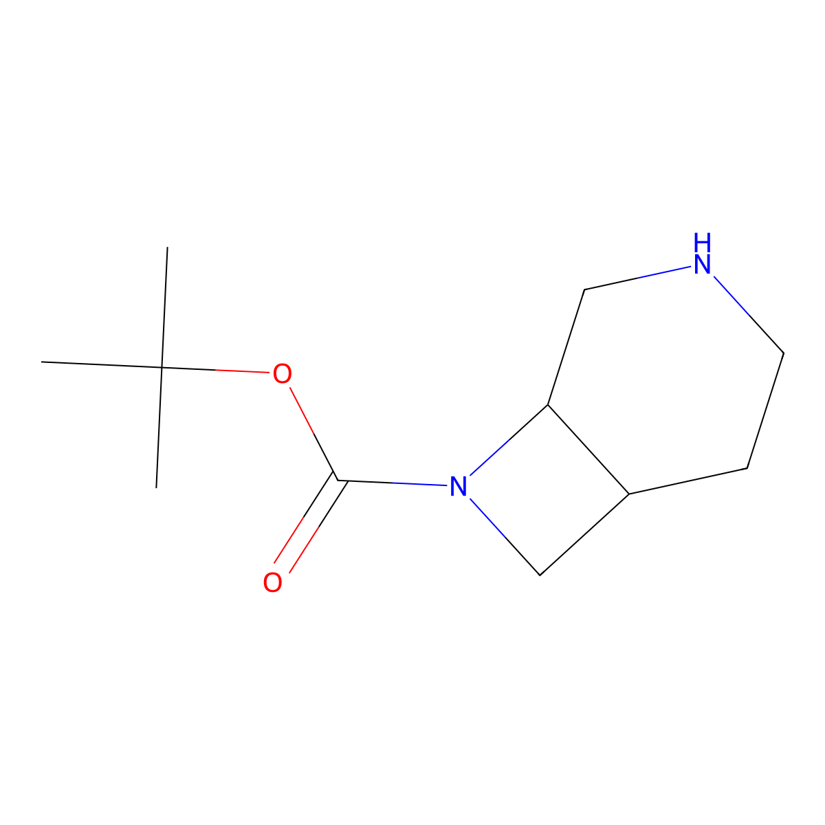 Tert-butyl 3,8-diazabicyclo[4.2.0]octane-8-carboxylate molecular structure, CAS 848591-80-0